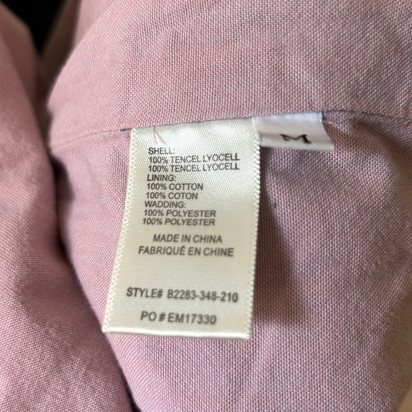 RELISTED Anthropology Cloth & Stone Bomber Jacket Quilted Chambray Braided - Picture 12 of 15